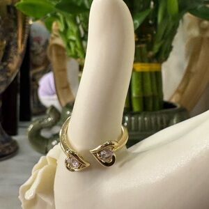 Gold Heart-Shaped Women's Ring